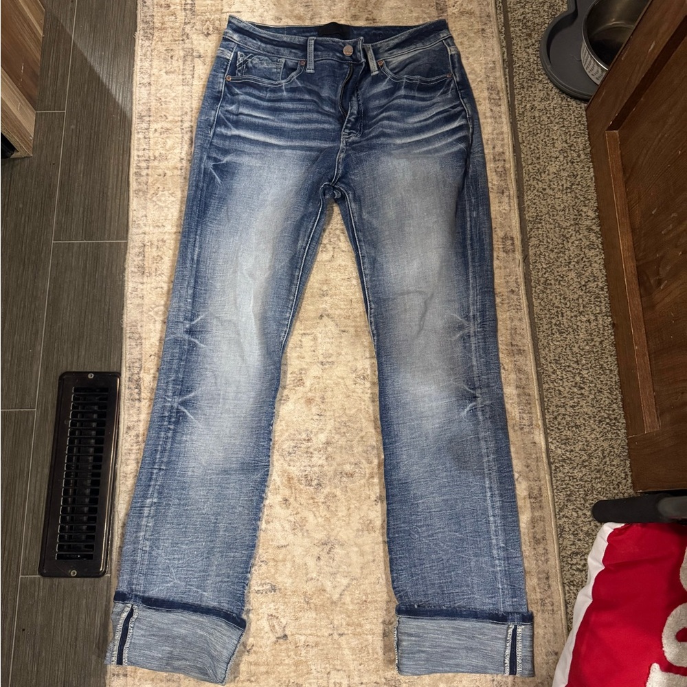 Buckle black jeans